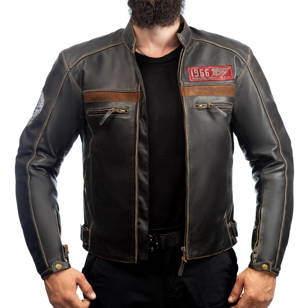 Buffalo leather jacket fbb clearance