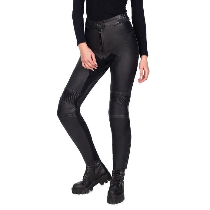 ECLIPSE BLACK WOMEN MOTORCYCLE LEATHER PANTS
