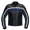 LEGACY BLUE MOTORCYCLE RACING LEATHER JACKET
