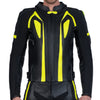 SCORPIO BLACK LIGHT-REFLECTIVE MOTORCYCLE LEATHER JACKET