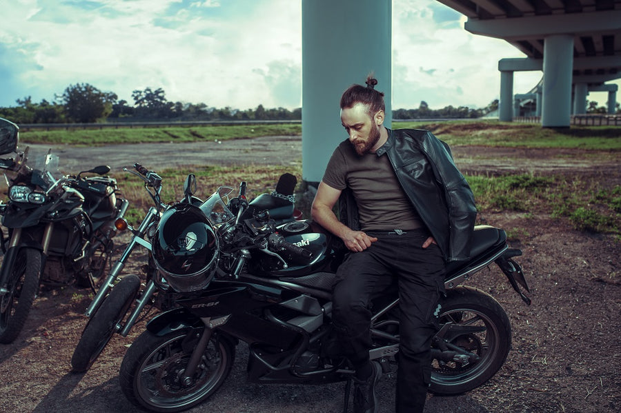 CORELLI MG STORM BLACK MOTORCYCLE RACING LEATHER JACKET