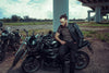 CORELLI MG STORM BLACK MOTORCYCLE RACING LEATHER JACKET