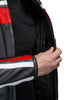 LEGACY RED MOTORCYCLE RACING LEATHER JACKET close-up photo