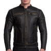 VIVE LA FRANCE RETRO MOTORCYCLE LEATHER JACKET
