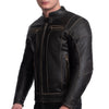 VIVE LA FRANCE RETRO MOTORCYCLE LEATHER JACKET