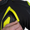 SCORPIO BLACK LIGHT-REFLECTIVE MOTORCYCLE LEATHER JACKET