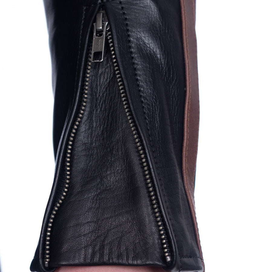 HUDSON MOTORCYCLE RACING LEATHER JACKET