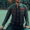 HERITAGE RETRO MOTORCYCLE LEATHER JACKET