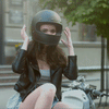Corelli MG amy armored black women motorcycle leather jacket, genuine buffalo leather, YKK zippers, pockets, removable inner lining, removable protectors, front photo