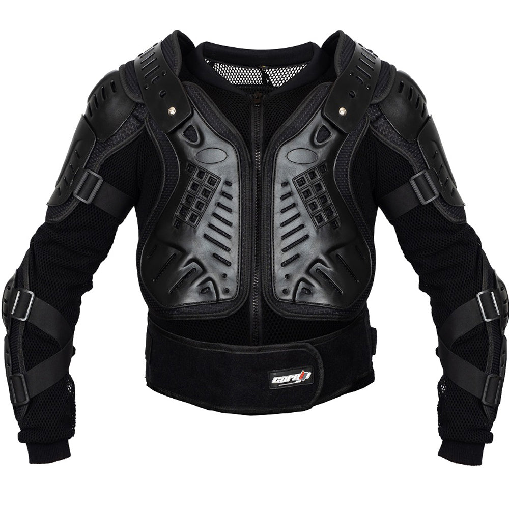 CORELLI MG SPARTACUS BLACK MOTORCYCLE ARMORED VEST, ce protectors, biker