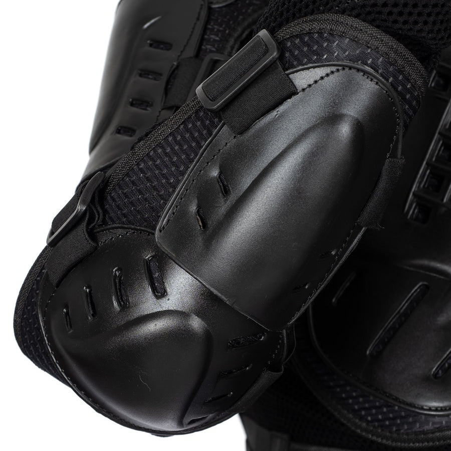 CORELLI MG SPARTACUS BLACK MOTORCYCLE ARMORED VEST, ce protectors, biker