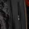 Corelli MG Tokyo Nippon Vintage Fully-Protected Biker Leather Jacket, cowhide leather, CE protectors, perforated leather, motorcycle, close-up photo