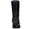 Arrow Women Motorcycle Leather Boots, lightweight, cowhide, black, waterproof