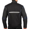 Corelli MG Rocket blue black motorcycle textile jacket, mesh, cordura racing, YKK zippers, removable CE protectors, removable inner lining, pockets, back photo