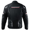 Corelli MG Urban black motorcycle textile jacket, mesh, cordura racing, YKK zippers, removable CE protectors, removable inner lining, pockets, waterproof, windproof, back photo
