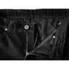 Corelli MG City rider men's protected motorcycle black kevlar jeans, removable CE protectors, cordura, close-up photo