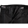 Corelli MG Storm black motorcycle racing textile pants, removable CE protectors, removable inner lining, mesh, cordura, YKK zippers, pockets, close-up photo