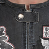 Corelli MG Tokyo Nippon Vintage Fully-Protected Biker Leather Jacket, cowhide leather, CE protectors, perforated leather, motorcycle, close-up photo