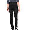 Corelli MG city soul women protected motorcycle black jeans, removable CE protectors, kevlar, cordura, pockets, YKK zipper, back photo