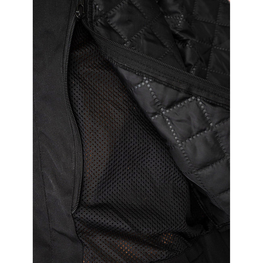 Corelli MG Vive la France brown motorcycle racing retro washed off leather jacket, genuine cowhide leather, removable CE protectors, removable inner lining, pockets, YKK zippers, close-up photo