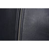 Corelli MG Vanguard Luxe black motorcycle racing leather jacket, genuine cowhide leather, removable CE protectors, removable inner lining, pockets, YKK zippers, close-up photo