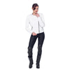 MORENA ARMORED WOMEN'S MOTORCYCLE LEATHER JACKET, CE protectors, cowhide leather