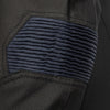 Corelli MG Rocket blue black motorcycle textile jacket, mesh, cordura racing, YKK zippers, removable CE protectors, removable inner lining, pockets, close-up photo